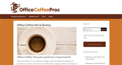 Desktop Screenshot of officecoffeepros.com