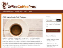 Tablet Screenshot of officecoffeepros.com